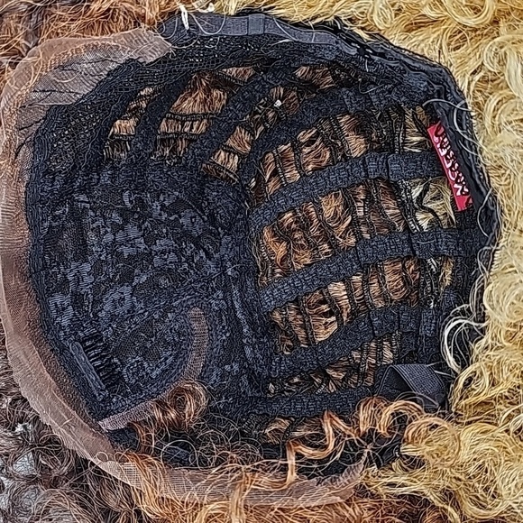 Lace Front Kinky Curly Wig Invisible L-Part Color OM701 - Picture 10 of 12